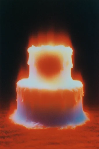 Analog Apocalyptic Radiance style reference image — dramatic flash photography