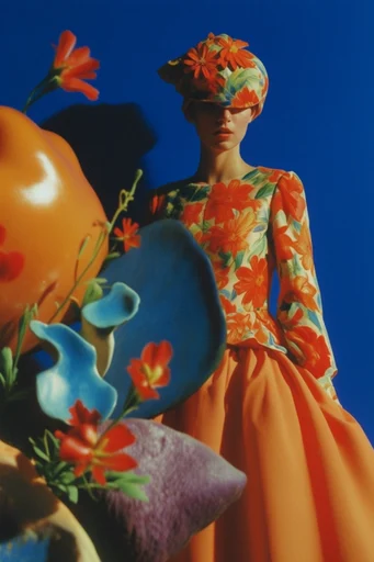 Retro Surrealist Bloom moodboard — generate AI images in this style
