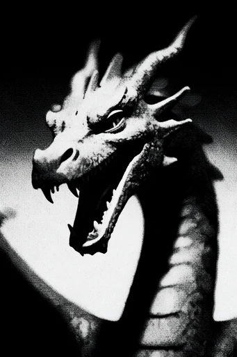 Gritty Monochromatic Noir style reference image — photocopy texture