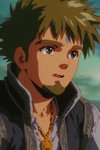 Nostalgic OVA Aesthetic style reference image — bold ink outlines