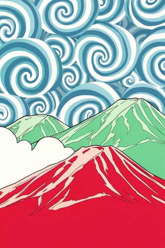 Graphic Surreal Pop style reference image — bold graphic illustration