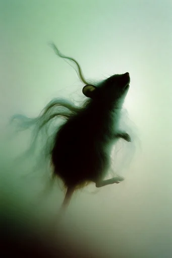 Spectral Sage Silhouette style reference image — muted sage green palette