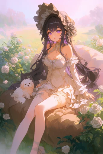 Luminous Dreamcore Anime style reference image — painterly anime style