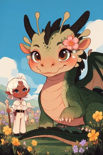 Nostalgic Cel-Shaded Storytelling style reference image — expressive character design