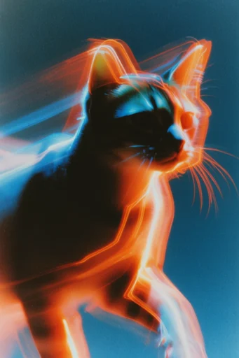 Kinetic Thermal Luminescence style reference image — ghostly silhouette