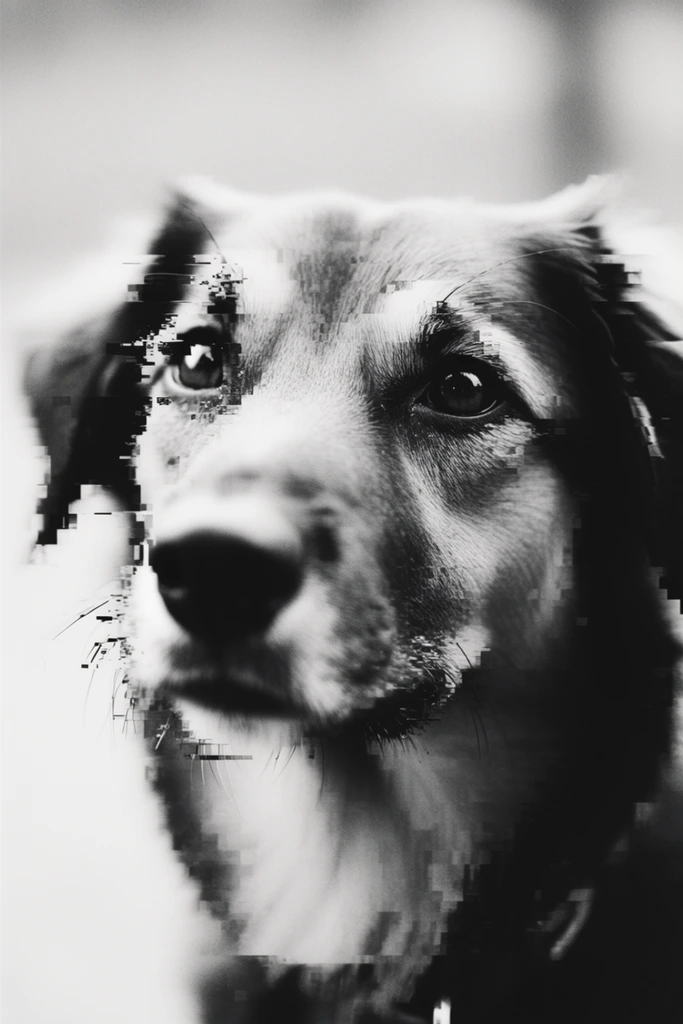 Cinematic Monochrome Noir style AI image example 3