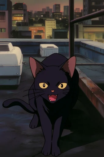 Nostalgic Nocturnal Anime style reference image — 1990s anime style