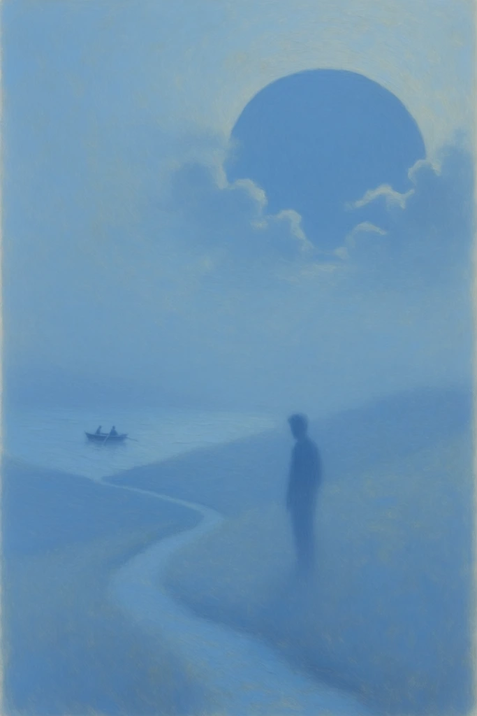 Ethereal Blue Minimalism style AI image example 2