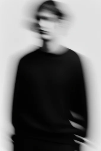 Kinetic Monochrome Minimalism moodboard — generate AI images in this style