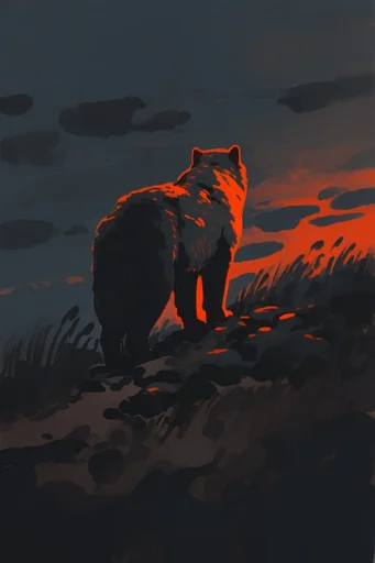 Luminous Chiaroscuro Noir style reference image — expressive digital brushstrokes