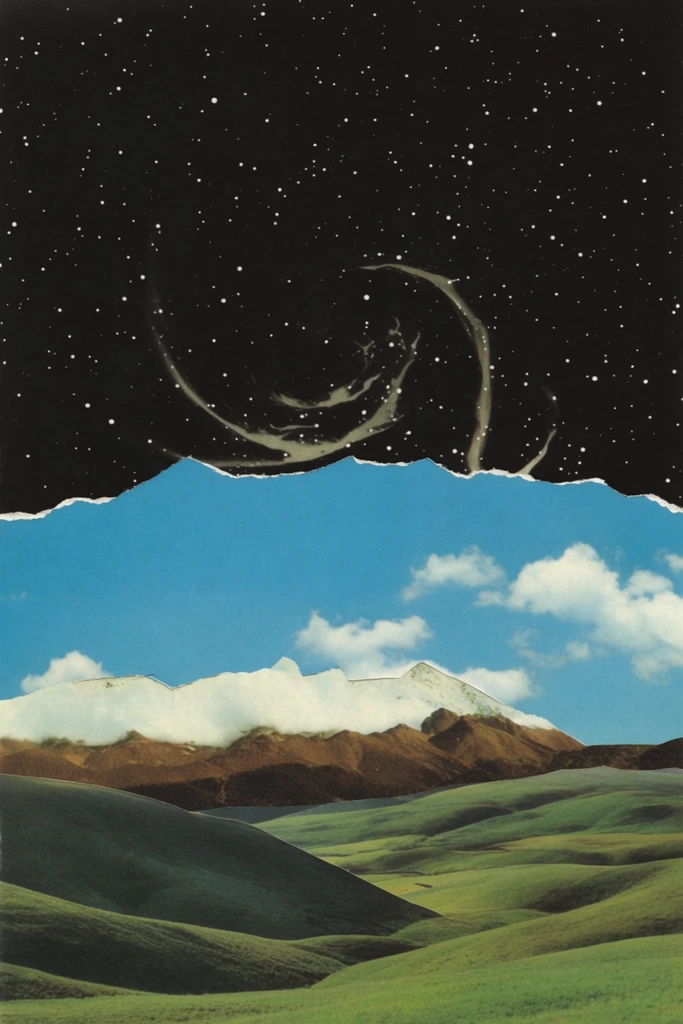 Cosmic Paper Surrealism style AI image example 2