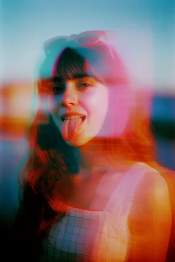 Ethereal Motion Dreamscape style reference image — double exposure
