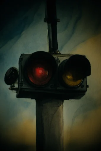 Cinematic Analog Melancholy style reference image — low-key warm lighting