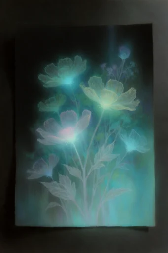 Ethereal Bioluminescent Nocturne style reference image — painterly dreamlike atmosphere