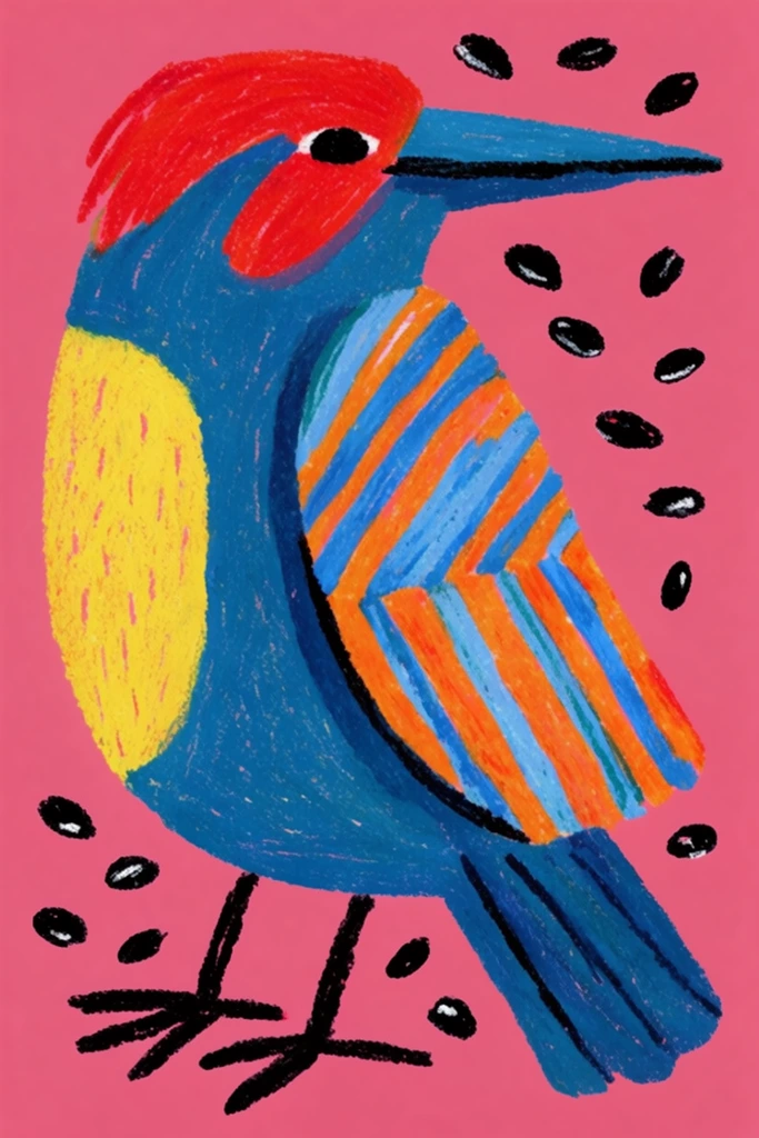 Textured Vibrant Fauvism style AI image example 3