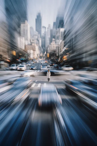 Dynamic Radial Velocity style reference image — radial zoom blur
