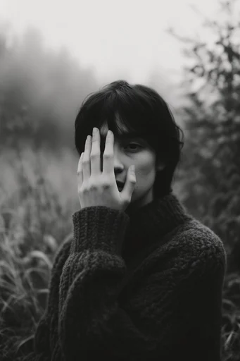Atmospheric Nordic Melancholy style reference image — desaturated cool tones