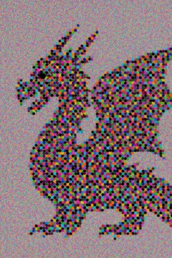 Chromatic Glitch Synthesis style reference image — RGB subpixel grid
