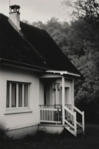 Cinematic Monochrome Noir style AI image example 4