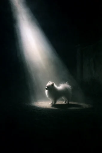 Volumetric Chiaroscuro Mysticism style reference image — misty environment
