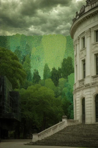 Verdant Mythic Tapestry style reference image — verdant botanical tapestry