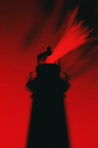 Cinematic Crimson Noir style reference image — stark black silhouettes