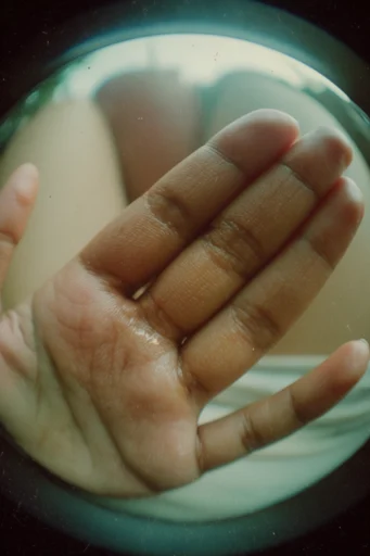Distorted Analog Fisheye style reference image — circular vignette