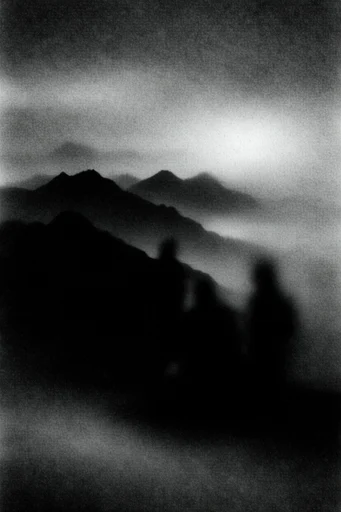 Cinematic Monochrome Noir style reference image — high-contrast monochrome