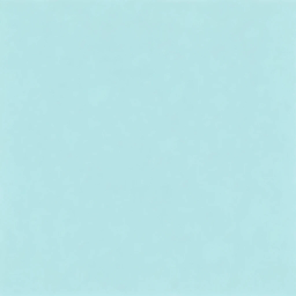 A completely flat and uniform expanse of pale cyan fills the entire composition. The image serves as a pure, unbroken digital canvas devoid of any subjects, textures, gradients, or objects, presenting only a solid block of light pastel aquamarine. The minimalist approach eliminates all depth, shadows, and lighting variations, resulting in a strictly two-dimensional visual space. This expansive field of soothing, cool-toned baby blue evokes the aesthetic of modern graphic design background plates, relying entirely on the stark simplicity and precise tonal consistency of the uniform hue to create a serene and uninterrupted aesthetic plane.