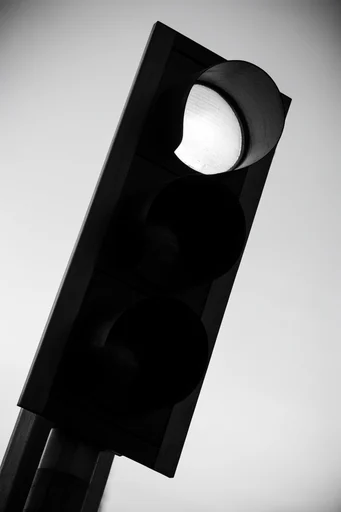 Monochromatic Structural Noir style reference image — architectural minimalism