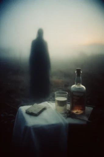 Cinematic Liminal Melancholy style reference image — cinematic twilight