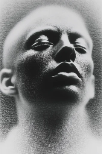 Monochromatic Analog Grime style reference image — gritty lo-fi noise