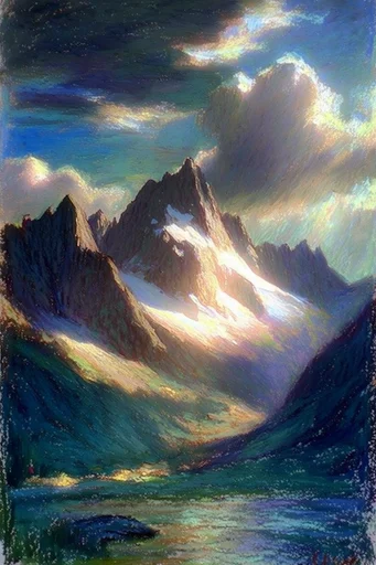 Luminous Nocturnal Hatchwork style reference image — dense cross-hatching