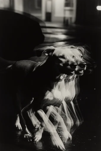 Avant-Garde Noir Photogram style reference image — experimental darkroom technique