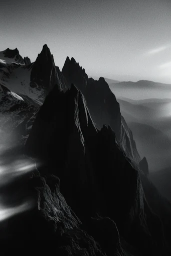 Ethereal Thermal Minimalism style reference image — high-contrast silhouette