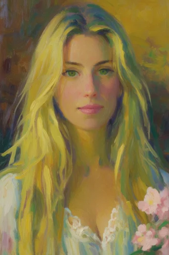 Ethereal Verdant Impressionism style reference image — swirling brushstrokes