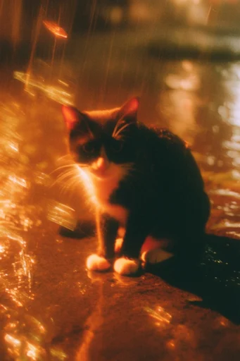 Amber Noir Dreamscape style reference image — motion blur