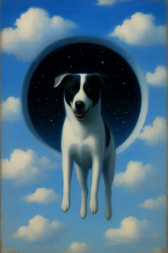 Metaphysical Celestial Surrealism style reference image — metaphysical art