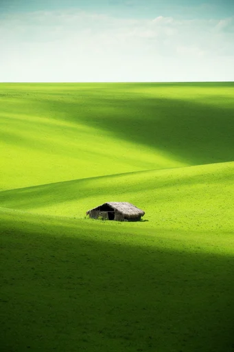 Minimalist Verdant Chiaroscuro style AI image example 2