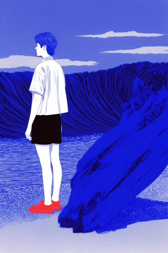 Graphic Ukiyo-e Modernism moodboard — generate AI images in this style