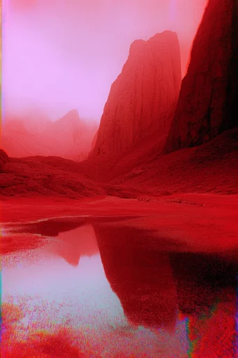 Nocturnal Crimson Infrared style reference image — cinematic suspense