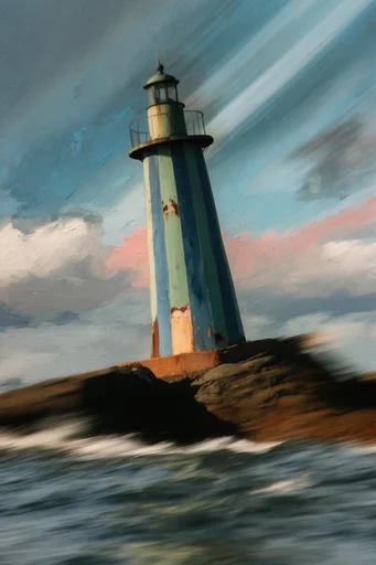 Kinetic Blur Narrative style reference image — analog film grain