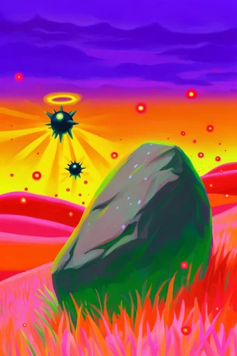 Hyper-Vivid Surreal Expressionism style AI image example 2