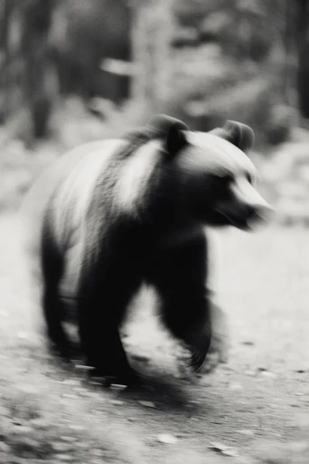 Kinetic Spectral Noir style reference image — gritty analog film grain