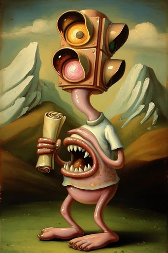 Dark Whimsical Storybook Surrealism style reference image — gothic fairytale atmosphere