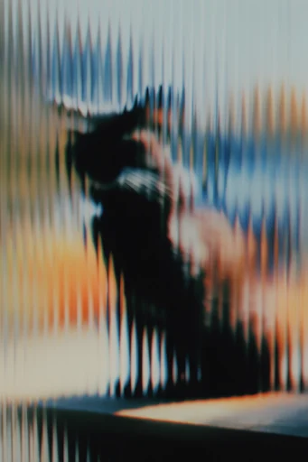 Fragmented Digital Noir style reference image — scanlines