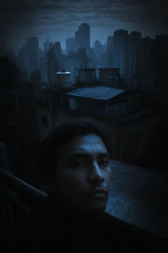 Cinematic Nocturnal Minimalism style reference image — shallow depth of field