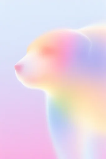 Ethereal Luminescent Gradient style AI image example 3