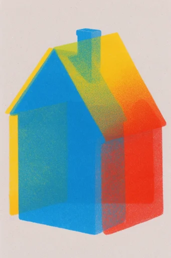 Tactile Neon Printcraft style reference image — thermal imaging gradients