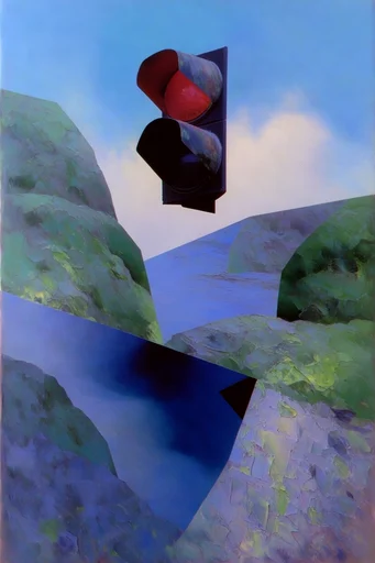 Atmospheric Print Modernism style reference image — atmospheric tonalism